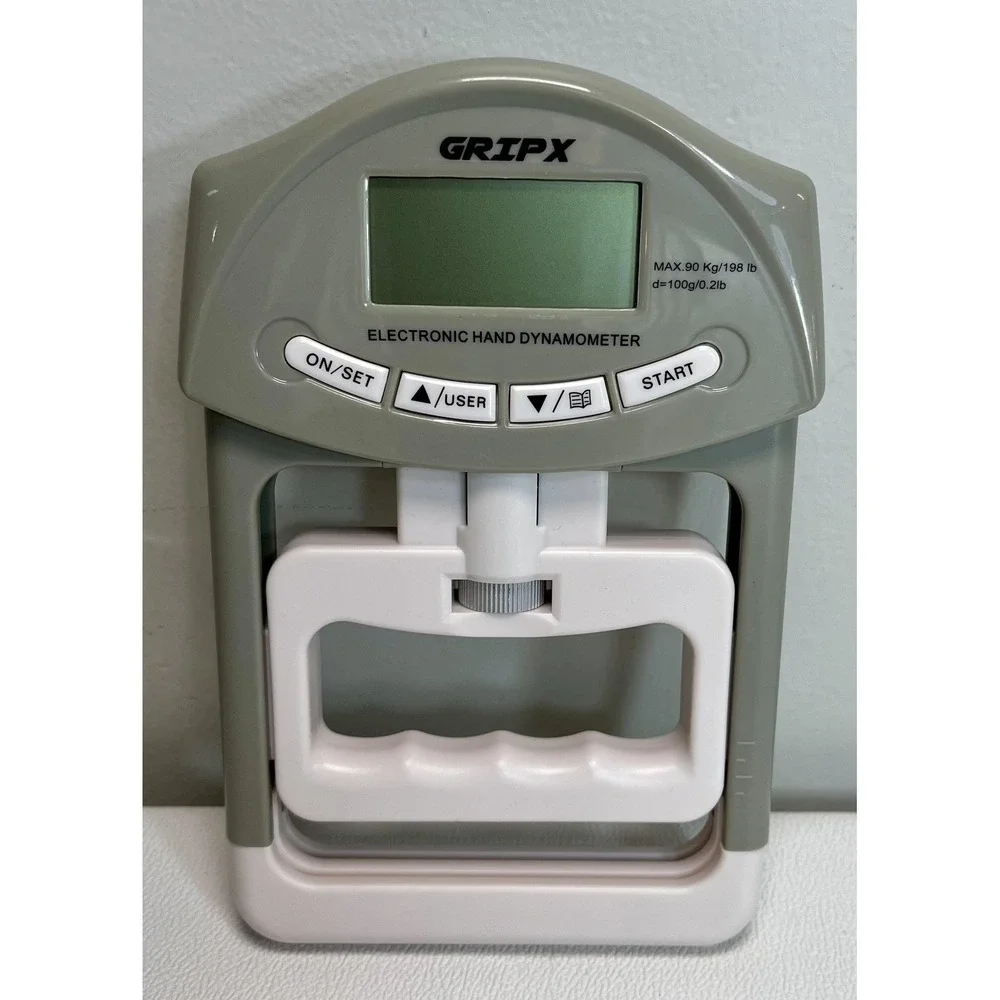 GRIPX Electronic Hand Dynamometer Grip Strength Tester 198 lb LCD Fitness‎ Tool
